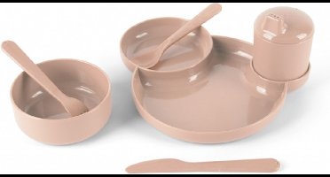 Dantoy TINY Dinnertime servies geschenkset (zand/7-delig)