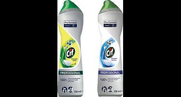 Cif Professional Schuurmiddel Cream Lemon - 750ml + Cream Original 750ml