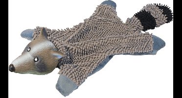 Chikko Quality - Chenille Wasbeer Met Latex Grijs - 50cm