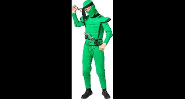 Ninja Kostuum Kind Groen - Maat 128