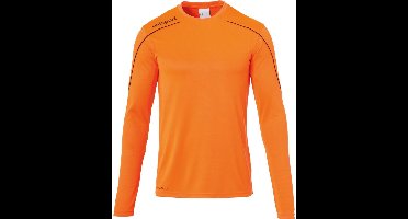 Uhlsport Stream 22 Voetbalshirt Lange Mouw Heren - Fluo Oranje / Zwart | Maat: 3XL