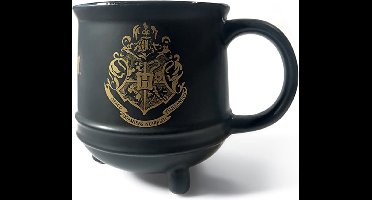 Harry Potter - Hogwarts Crest - Toverketel - Mok - Zwart - 511ml