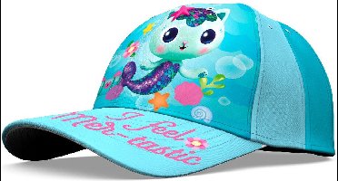 Gabby`s Poppenhuis Pet - Katoenen Pet - Roze Blauw - Gabby`s Poppenhuis