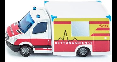 Siku Mercedes Benz Rettungsdienst 12,7 Cm Staal Wit/rood (1536)