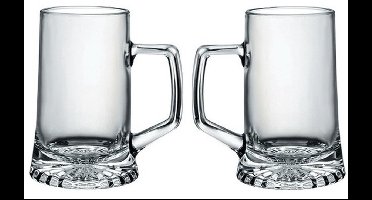 6x Oktoberfest feest bierglazen/bierpullen 510 ml - Bier pullen 2 stuks