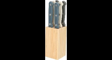 Excellent Houseware Steakmessen/vleesmessen - 6 stuks - RVS - 22 cm