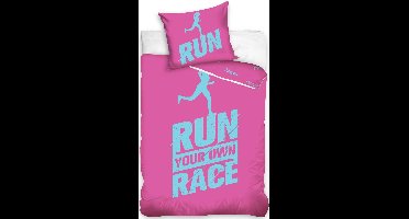 Dekbedovertrek Run roze