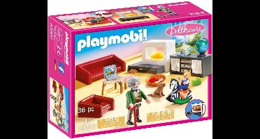 PLAYMOBIL Dollhouse Huiskamer met openhaard - 70207