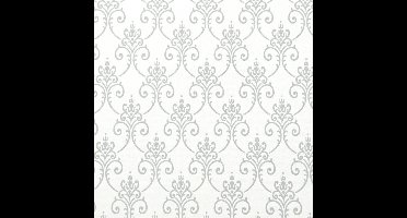 Dutch Wallcoverings vliesbehang dessin - grijs/wit