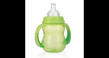 Nûby - Trainingsfles met antilekspeen & antilektuit - Groen - 240ml - 0m+
