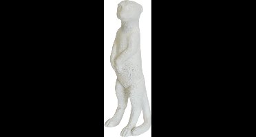 Housevitamin Ornament Stokstaartje - Polyresin 7,5x4x15cm - Wit