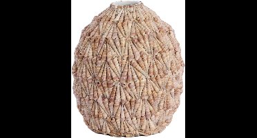 Light & Living - Vaas SHELL - Ø33x37cm - Bruin