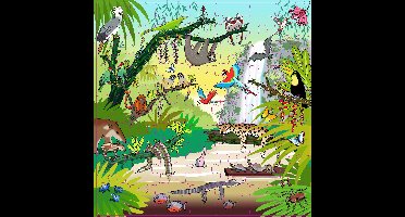 Woordenschatpuzzel - Tropisch bos - 49 stukjes - Educo