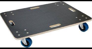 ECD Germany transportserie ransportroller 60x80 cm met zeefdrukplaat PP-wielen tot 800 kg draagvermogen meubelroller en transporthulp voor meubels verhuizing en zwaar vervoer rollende trolley met remmen geschikt voor diverse toepassingen