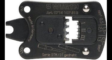 Wurth - Gereedschapskop voor krimptang, kleine design - Gereedschapskop, kleine uitvoering Voor krimptangen x 1 st