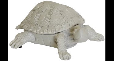 Housevitamin Turtle Box - Polyresin - Sand - 15.5x13.5x7.5cm