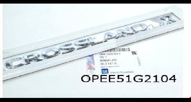 Opel Crossland X (6/2017-1/2012) embleem tekst ''Crossland X'' Origineel! 39021073