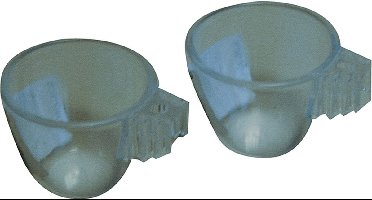 Duvoplus - Voerbak - Vogel - Eetbakje (egg Holder) Inschuifbaar Rond 3,5cm - 1st