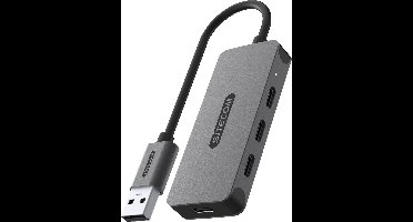 Sitecom - USB-A to 4x USB-C Hub- Zet één USB-A poort van je notebook om in 4 supersnelle USB-C poorten