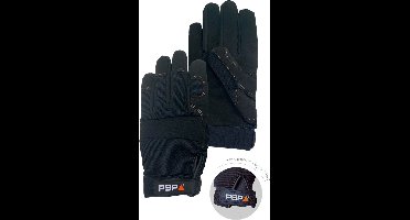 1x 12 paar - Werkhandschoenen PSP 39-500 Mechanic Black Pro, Zwart (per 12 paar), maat 11 / XXL