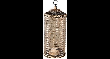 PTMD Tafellamp Decoritz - 10x10x23 cm - Glas - Oranje
