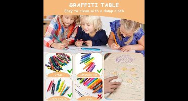 Kindertafel Set – Kinderbureau – Speeltafel – Kindermeubel – Studieplek – Verstelbare Hoogte – Duurzaam Kunststof Kaki