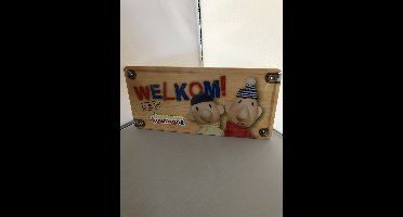 Plenty Gifts - Wandbord Buurman & Buurman - Welkom! - A Je To! - 31.8x15.2 cm