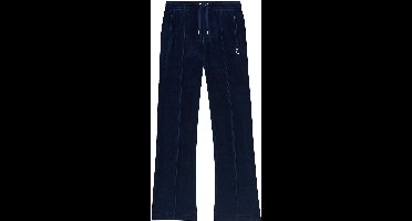 Juicy Couture Tina Velour Track Pant With Diamante Branding DONKERBLAUW - Maat XL