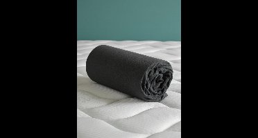 De Witte Lietaer Hoeslaken - Case Ebony - Tweepersoons - 140 x 200/220-h40 - Katoen Jersey