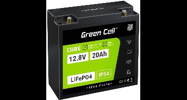 Green Cell CUBE - LiFePO4 Batterij - 20Ah - 12V/12.8V - IP54