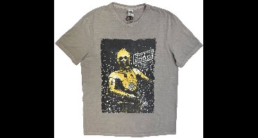 Disney Star Wars - TESB C3PO Heren Tshirt - 2XL - Grijs