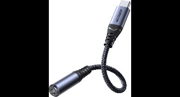 Joyroom Audio adapter USB-C naar 3.5mm - Zwart