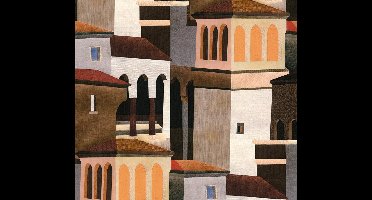 ARCHITECTONISCH BEHANG | Mediterrane stijl - Beige Bruin Rood Grijs - A.S. Création Pintwalls III