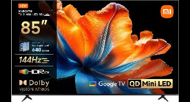 Xiaomi TV S Mini LED 2026 Smart TV – 85 Inch | QD-Mini LED Smart TV | 4K Ultra HD | 308 zones | 1200 nits | 120Hz | HDR10+ | Dolby Atmos | Google TV