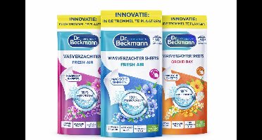 Dr. Beckmann Magic Sheets Wasverzachter – Voordeelverpakking 3 Geuren – Fresh Air, Rose Bloom & Orchid Ray – 90 Wasbeurten – Wasstrips – Zachte Was & Anti Statisch