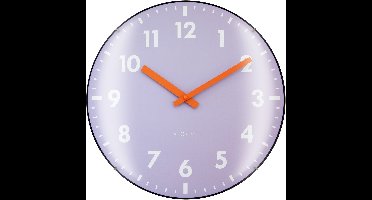 NeXtime Duomo – Wandklok – 35 cm – Koepelglas – Lavendel – Stil
