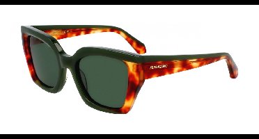 Ferragamo SF2035S Opaline khaki/blonde tortoise 52/19/145 WOMAN Zonnebrillen