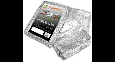 Bradas - Versterkte Zilverkleurige Dekzeil - 4x6m - 120g/m² - Water- en Vorstbestendig