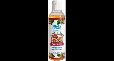 Glijmiddel op Waterbasis 200 ml – Passievrucht Smaak – Power Escorts Slide & Play – Geschikt voor Condooms