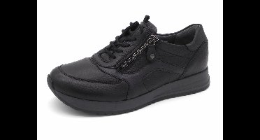 Waldläufer Dames Sneaker - 752002-200-001 Zwart - Wijdte H - Maat 8 (42)