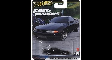 HOT WHEELS PREMIUM FAST & FURIOUS NISSAN SKYLINE GT-R (BNR32) BLACK GLIM 1:64 HW 2/5