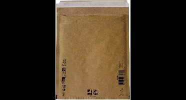 Q-CONNECT luchtkussenenveloppen, bruin, 5-E, 240 x 275 mm, doos van 100 stuks
