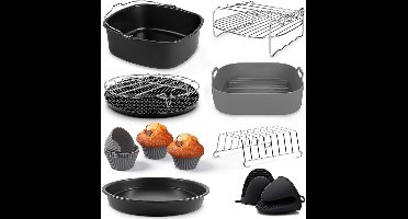 Airfryer Accessoireset 19-delig - Geschikt voor XL en XXL Airfryers
