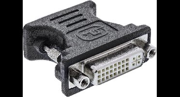 InLine® DVI-A adapter, analoge 24+5 female naar 15-pin HD male (VGA)