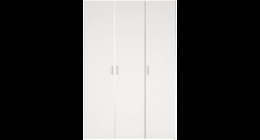 Kledingkast Slaapkamer Wit - 3-deurs - MDF - 116x50x175cm