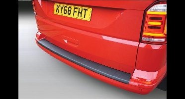 RGM ABS Achterbumper beschermlijst passend voor Volkswagen Transporter T6 Caravelle/Multivan 9/2015- met achterklep Zwart 'Ribbed'