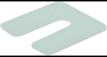Gb Uitvulplaatje transparant 1 x 50 x 50mm doos 34601.048