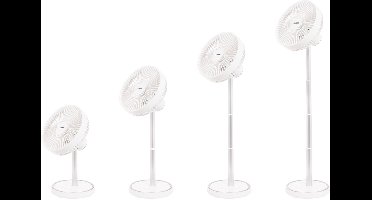 Vento Draadloze Telescopische Ventilator - Ventilator - Draadloos - Telescopisch - 4 Snelheden - Oplaadbaar
