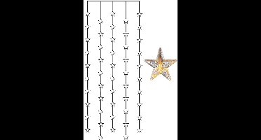 Star Trading LED-lichtgordijn 'Star Curtain' met sterren, 50 LED's, netvoeding, warm wit, H 200 cm, B 90 cm