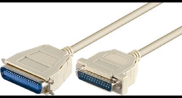 Parallelle printerkabel 25-pins SUB-D - 36-pins Centronics - 10 meter